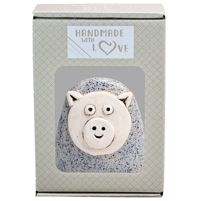 Charming Character of Handmade Ceramic Pig
