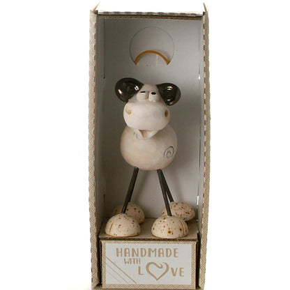 Handmade Ceramic Wire Leg Ram