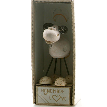 Handmade Ceramic Wire Leg Ram