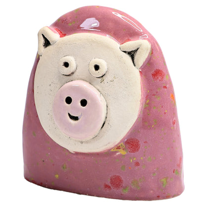 Charming Character of Handmade Ceramic Pig