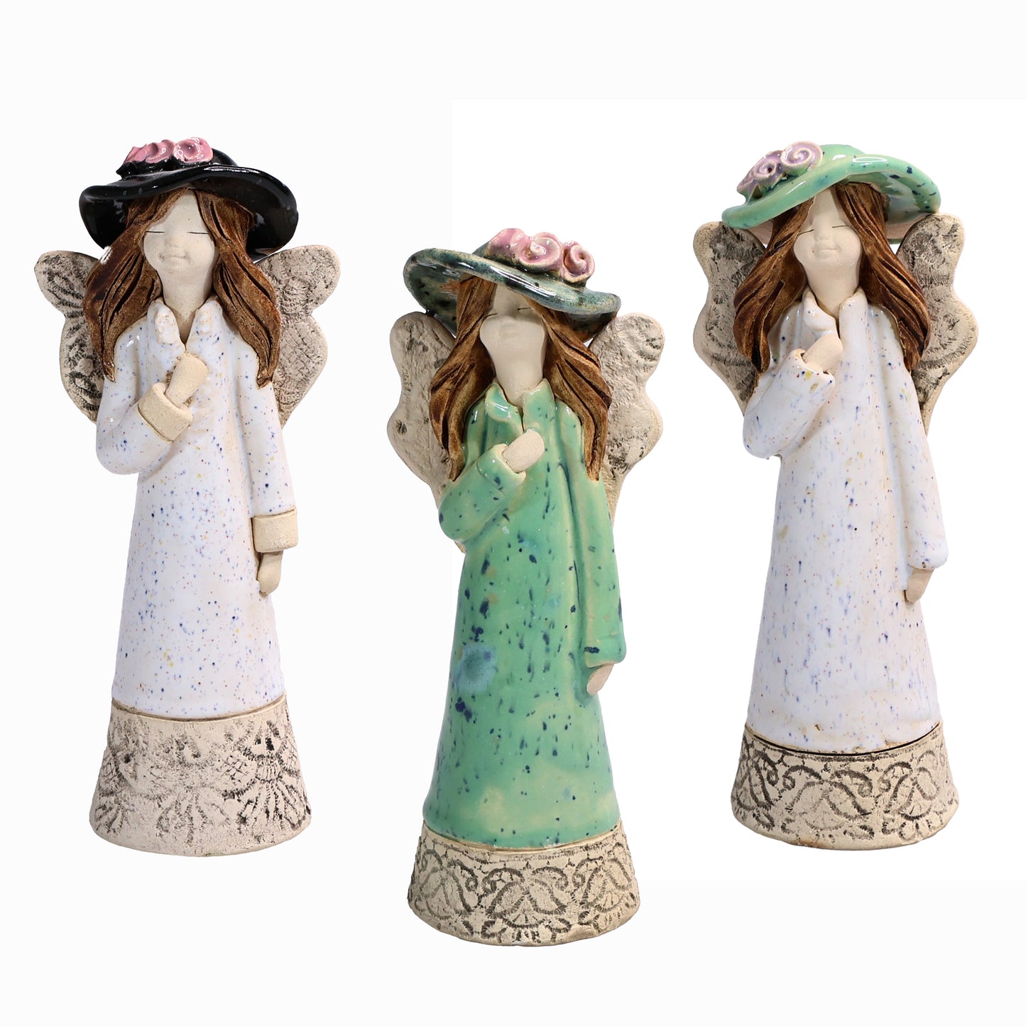 Handmade Ceramic Angel in Hat