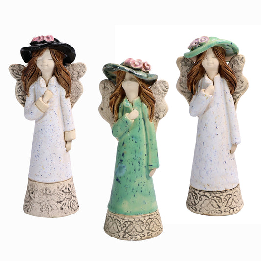 Handmade Ceramic Angel in Hat